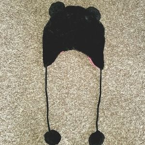 Fux Fur Bear Ear Ski Hat